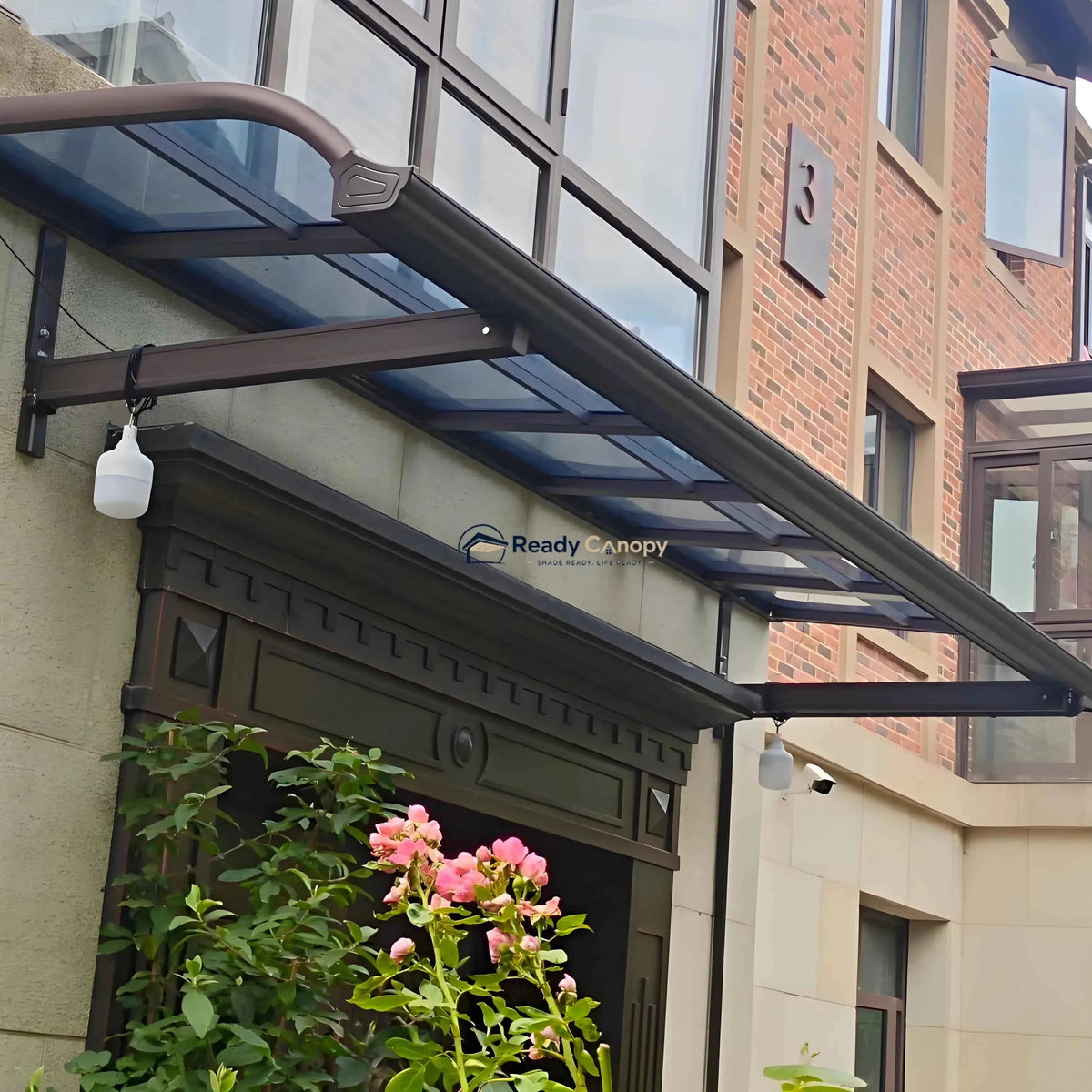 Aluminium Frame Awning - Brown