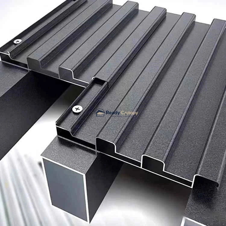 Insulated Carports Kit - Grey — installed outdoors