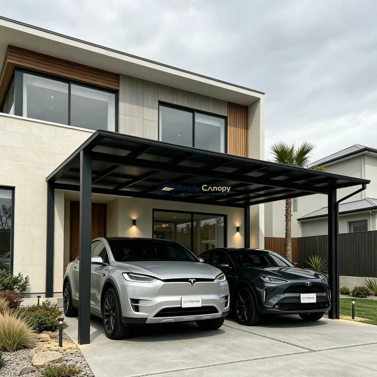 Insulated Double Carports Kit - Grey