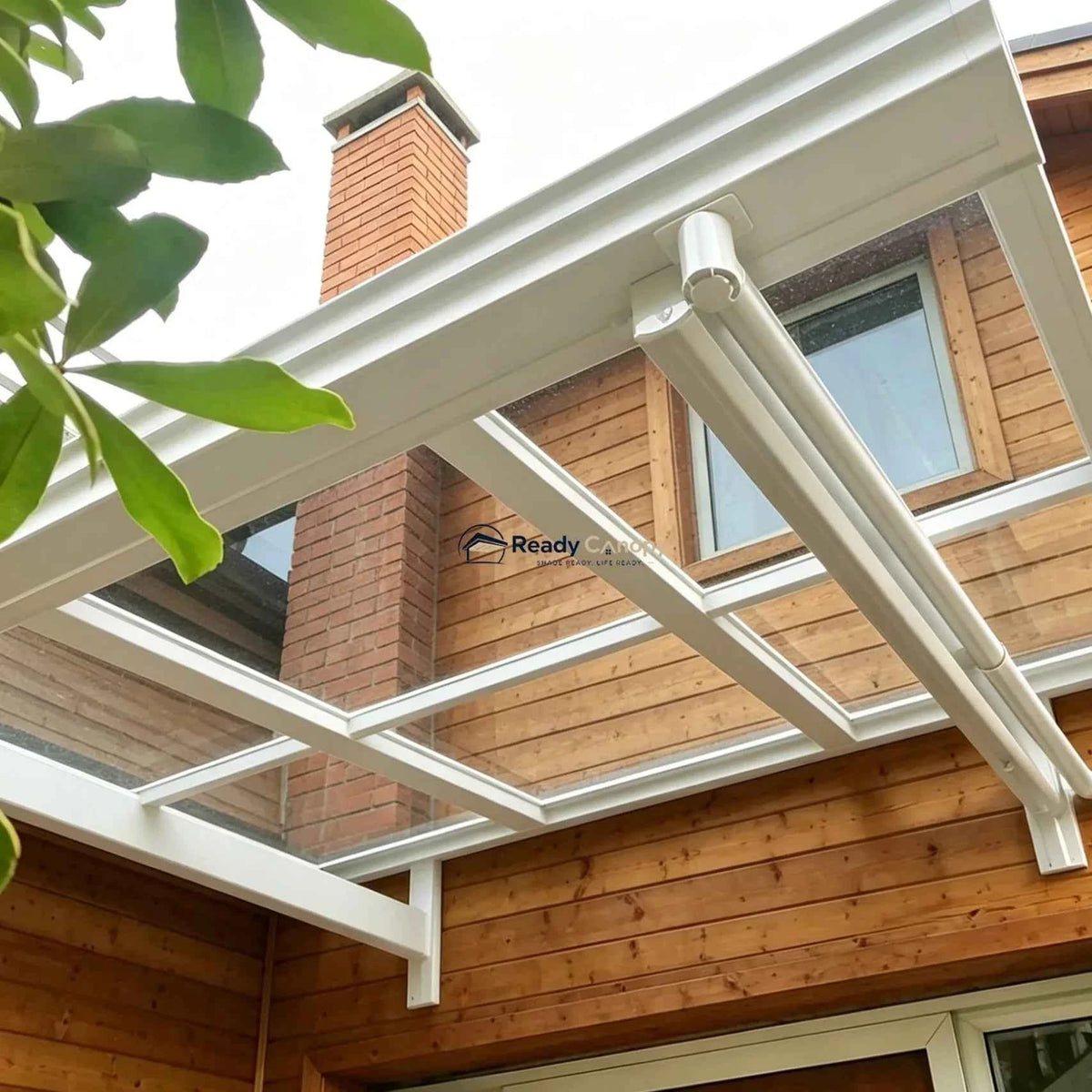 L Shape Awning White