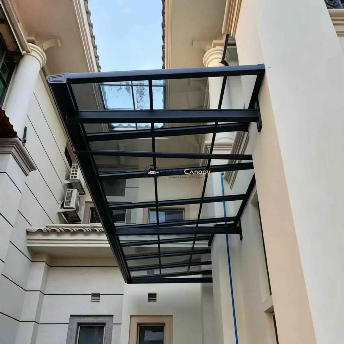 L Shape Awning Grey