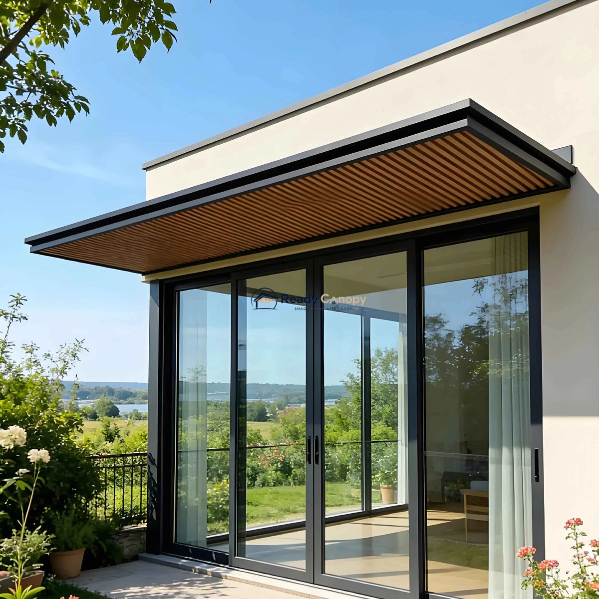 Modern Minimalist Aluminum Front Door Canopy Awning