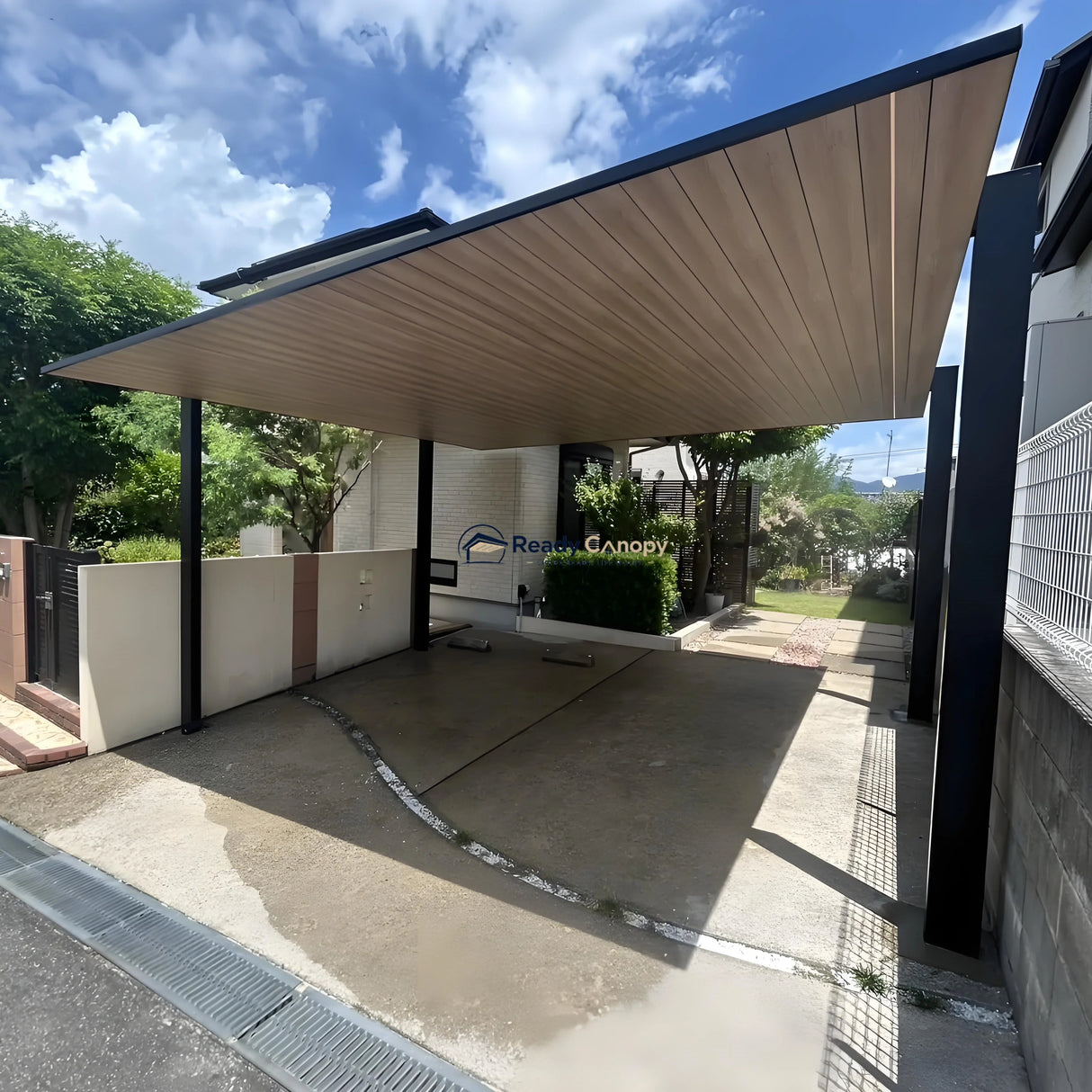 Minimalist Full-Aluminum Double Carport