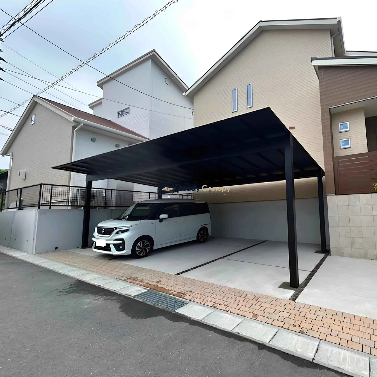 Minimalist Full-Aluminum Double Carport