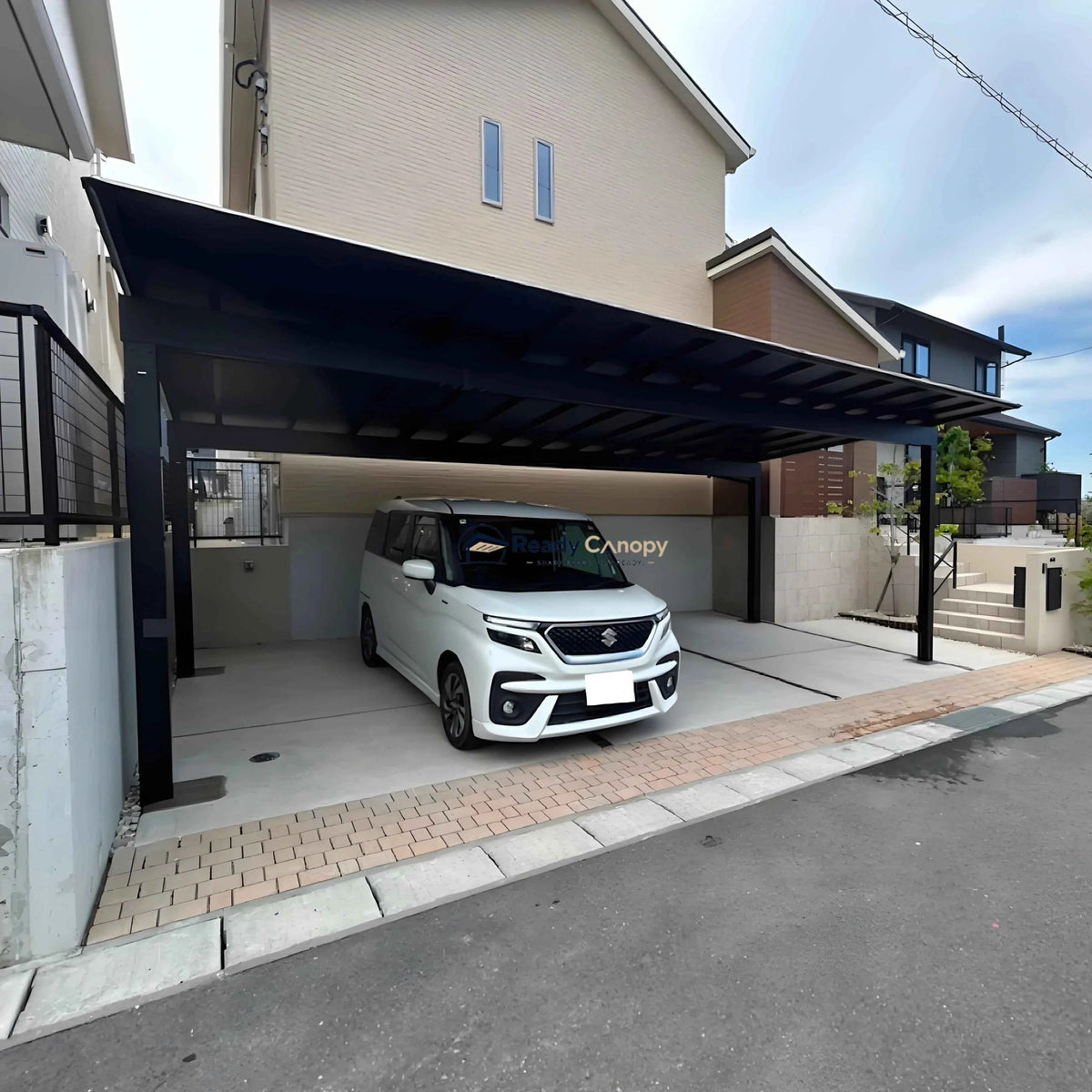 Minimalist Full-Aluminum Double Carport