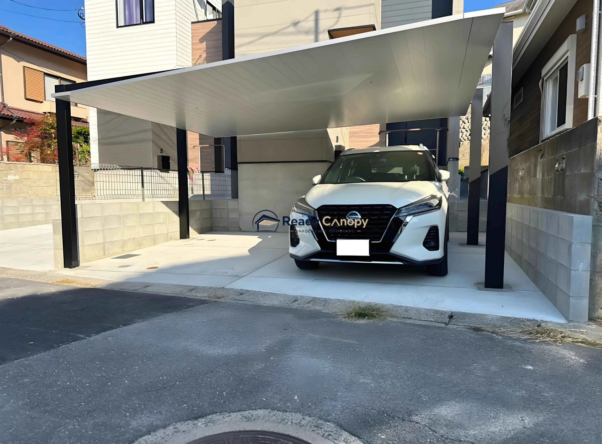 Minimalist Full-Aluminum Double Carport