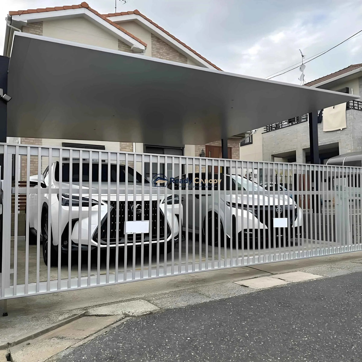 Minimalist Full-Aluminum Double Carport