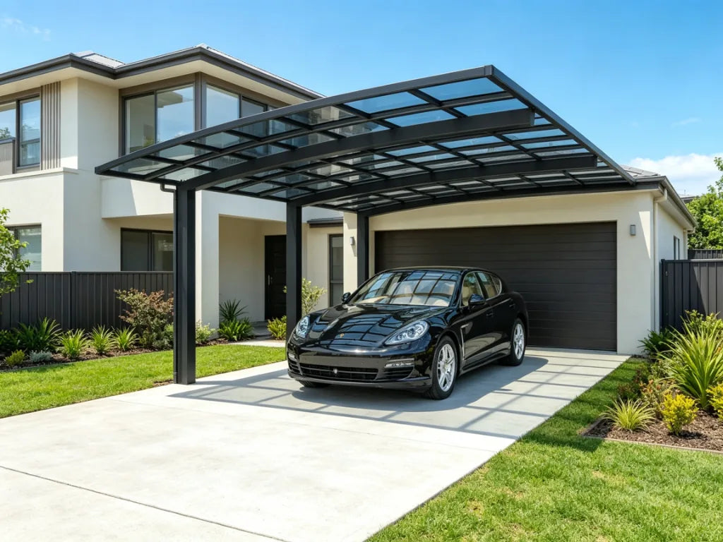 Cantilever carport compared with traditional carport for an Australian driveway
