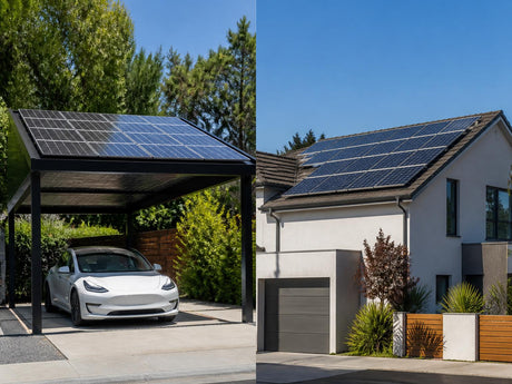 Solar carport compared with rooftop solar for an Australian home