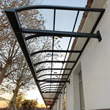 Aluminium Frame Awning - Grey — roof structure detail