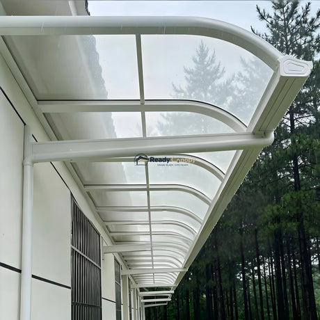 Aluminium Frame Awning - White — frame detail