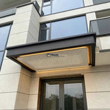 Custom Aluminium Solid Panel Awning with Fibre Optic Starry Sky