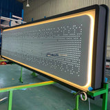 Custom Aluminium Solid Panel Awning with Fibre Optic Starry Sky