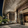 Custom Commercial Aluminum Solid Panel Canopy with Fiber Optic Starry Sky Effect