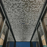Custom Commercial Aluminum Solid Panel Canopy with Fiber Optic Starry Sky Effect