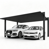 Minimalist Full-Aluminum Double Carport