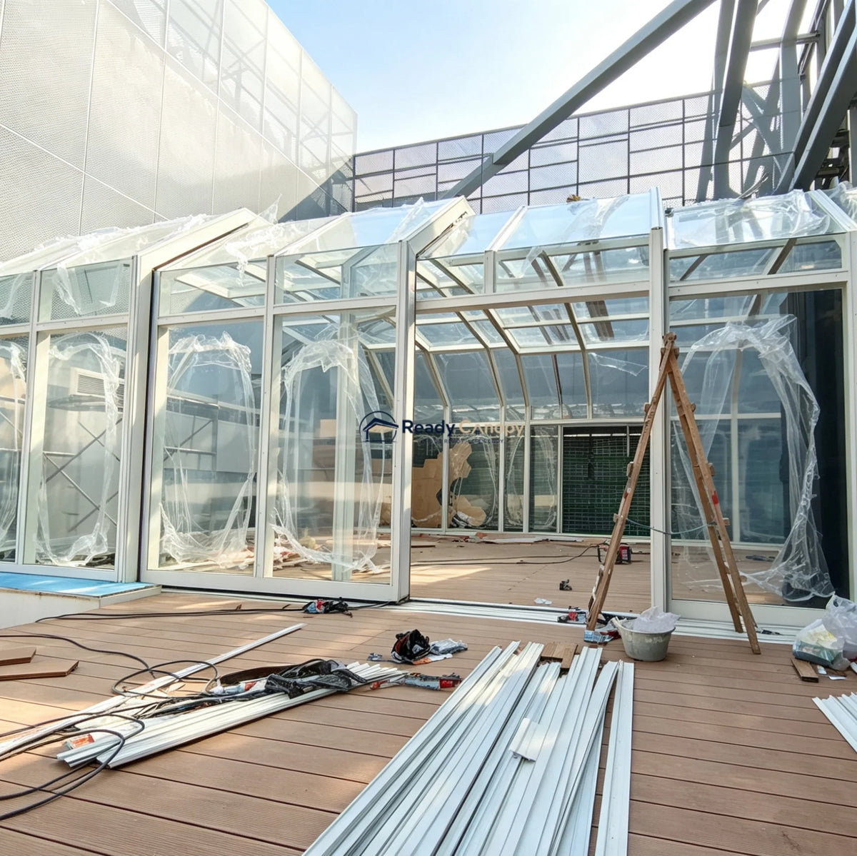 Custom Freestanding Retractable Sunroom Kits