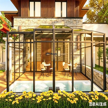 Wall-Mounted Retractable Sunroom — detail view 10