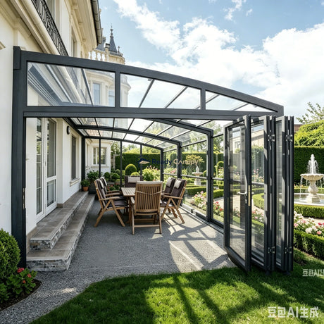 Wall-Mounted Retractable Sunroom — detail view 11