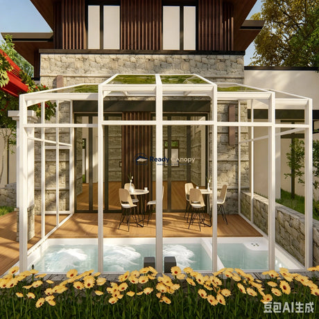 Wall-Mounted Retractable Sunroom — detail view 12