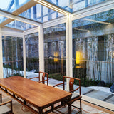 Wall-Mounted Retractable Sunroom — close-up of finish