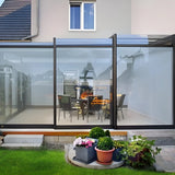 Wall-Mounted Retractable Sunroom — installed outdoors
