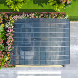 M-Shape Double Carport - Grey — close-up of finish