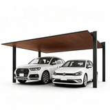 Minimalist Full-Aluminum Double Carport