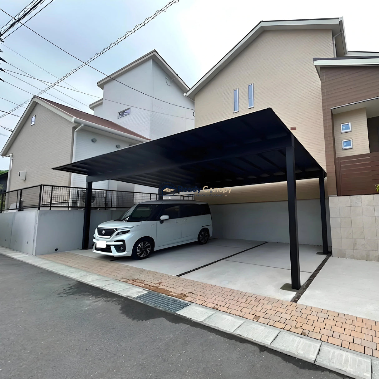 Minimalist Full-Aluminum Double Carport