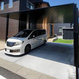 Minimalist Full-Aluminum Double Carport