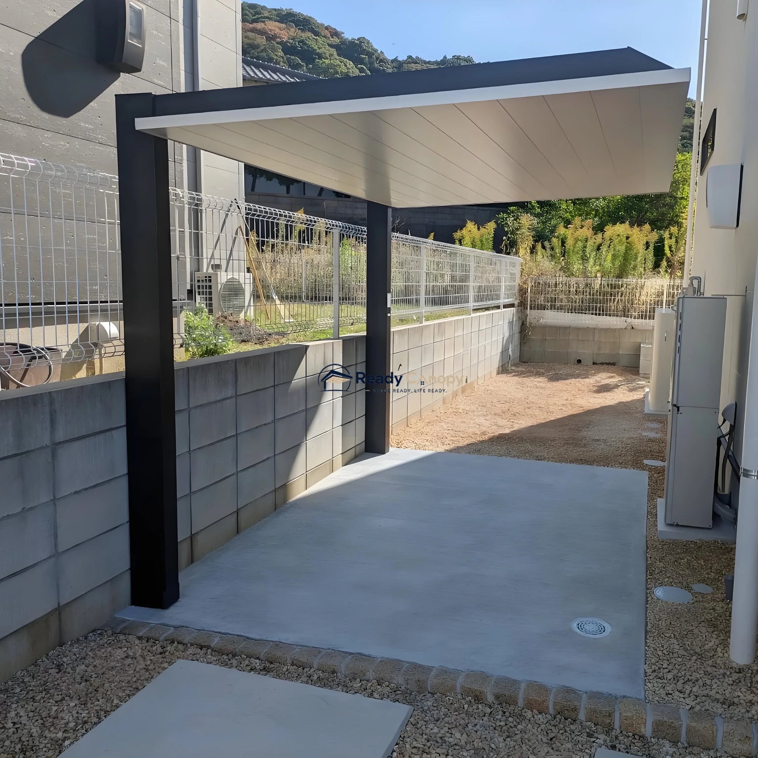 Minimalist Full-Aluminum Single Carport