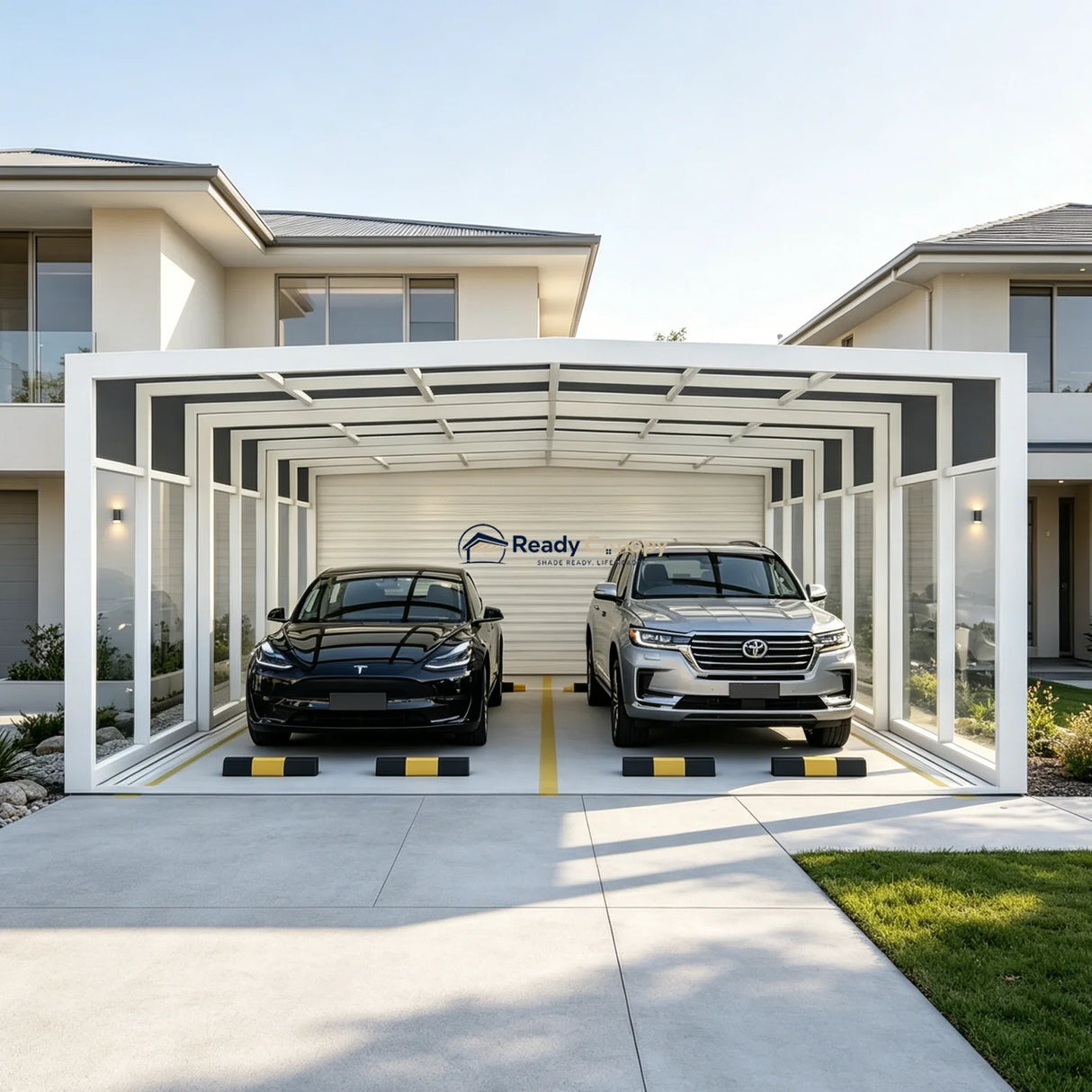 Retractable Double Carport & Garage Kits