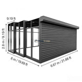 Retractable Double Carport & Garage Kits